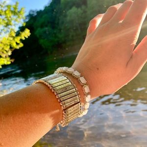 Sterling Silver Chalcedony Tennis Bracelet